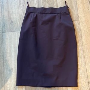 PRADA plum pencil skirt